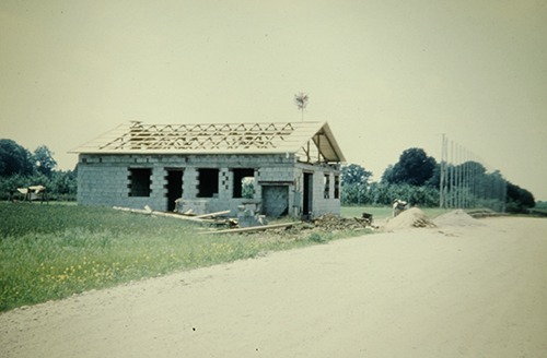 Sportheim der SU Hofkirchen im Jahr 1976